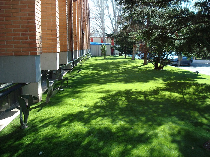 artificial grass flowerbeds