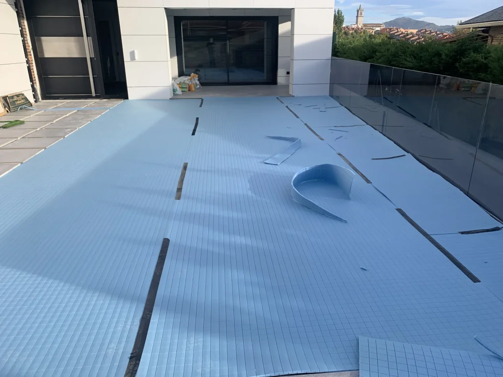 drainage membrane for artificial turf on concrete